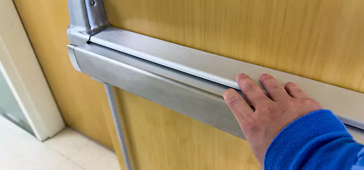 Installing a Push Bar on a Door Hempstead